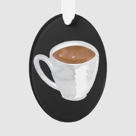 Kaffee-Tasse Personalisiert Ornament (Rückseite)
