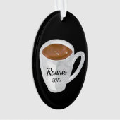 Kaffee-Tasse Personalisiert Ornament (Vorderseite)