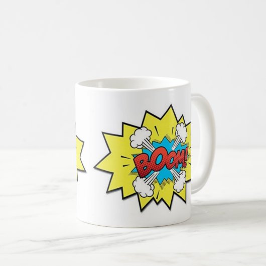 Kaffee Tasse - Pop Art Boom (VorderseiteRechts)