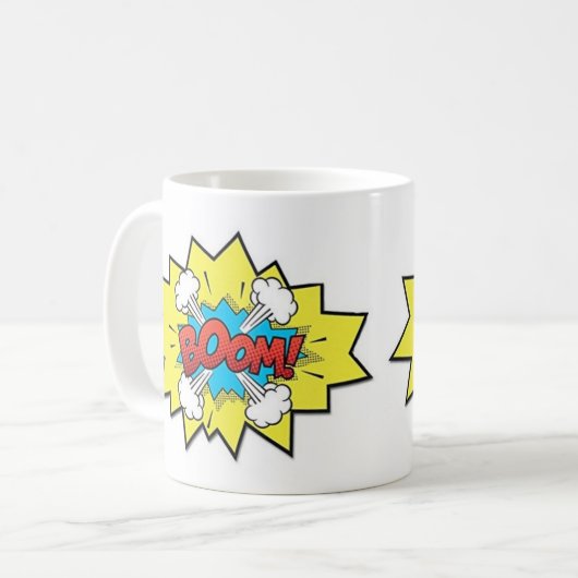 Kaffee Tasse - Pop Art Boom (Vorderseite Links)