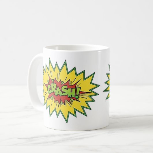 Kaffee Tasse - Pop Art Crash (Vorderseite Links)
