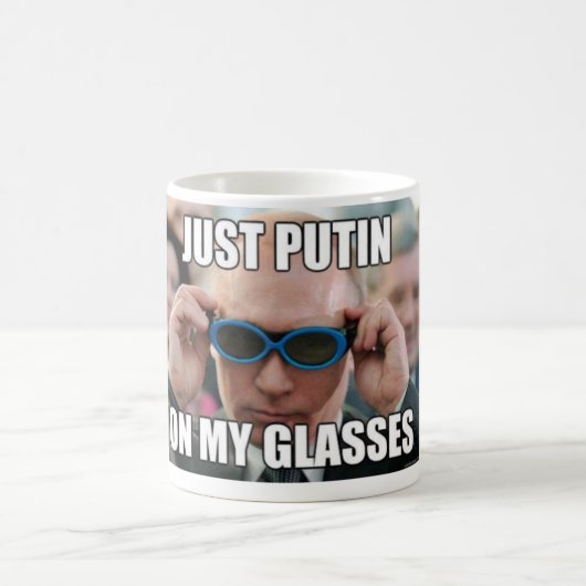 Kaffee-Tasse Präsidenten-Putin MEME Kaffeetasse (Mittel)