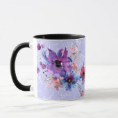Kaffee-Tasse: Purple Flowers Tasse Wrap Sublimieru (Links)