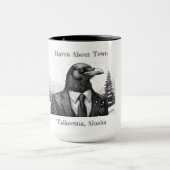 Kaffee Tasse, Raven About Town - Talkeetna Alaska. Tasse (Zentrum)