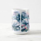 Kaffee Tasse - Schöne Schwäne im ruhigen Wasser (Mittel)