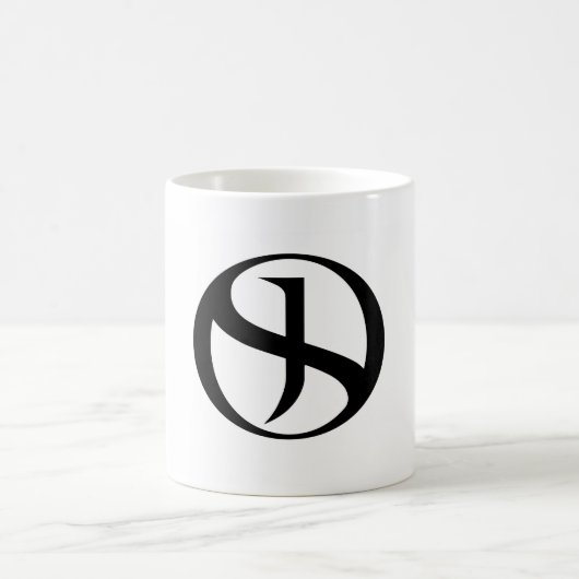 Kaffee-Tasse - schwarzer Griff Verwandlungstasse (Mittel)