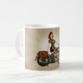 Kaffee-Tasse Sergeant-Davidson Army Motorcycle Kaffeetasse (Vorderseite Links)