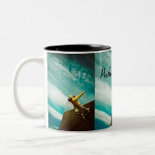 Kaffee Tasse, Skate Boarding Zweifarbige Tasse (Links)