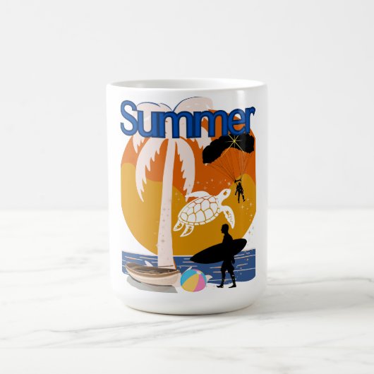 Kaffee-Tasse: Sommerzeit Kaffeetasse (Mittel)