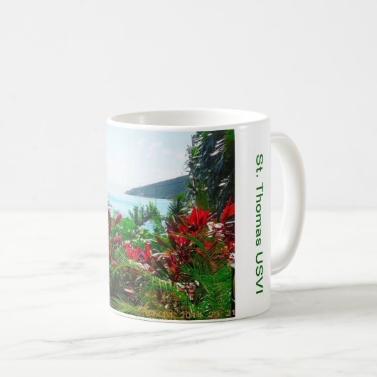 Kaffee-Tasse St Thomas USVI Kaffeetasse (VorderseiteRechts)