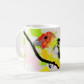 Kaffee Tasse : Tanager-Vogel von Oregon (Vorderseite Links)