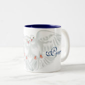 Kaffee Tasse Taube Liebe Frieden (VorderseiteRechts)