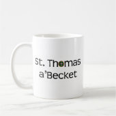 Kaffee-Tasse: Textname mit Rosenfenster Kaffeetasse (Links)