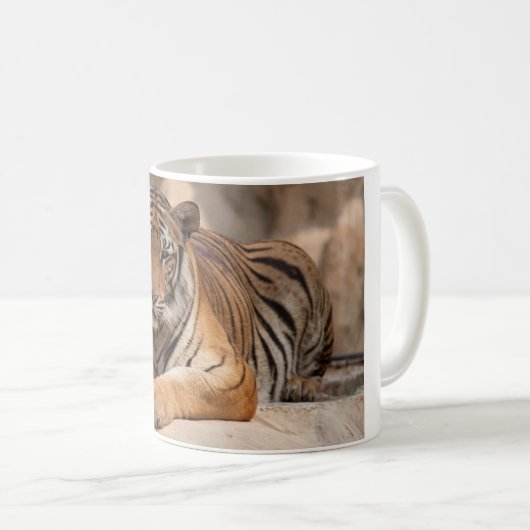 Kaffee-Tasse - Thailand-Tiger - Tiger-Tempel Kaffeetasse (VorderseiteRechts)