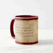 Kaffee-Tasse Thomas Paine Tasse (Vorderseite Links)