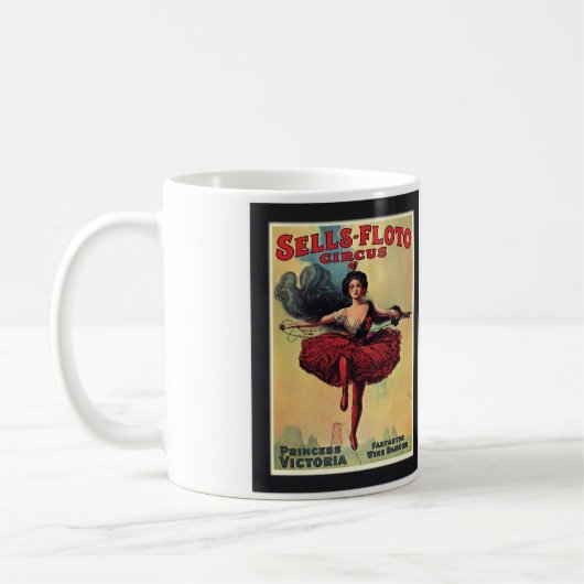 Kaffee-Tasse - Vintager Zirkustightrope-Wanderer Kaffeetasse (Links)