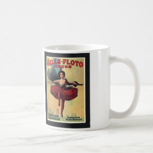Kaffee-Tasse - Vintager Zirkustightrope-Wanderer Kaffeetasse