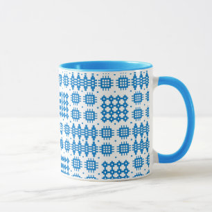 Kaffee-Tasse: Waliser-Tapisserie-Muster, helles Tasse