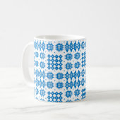 Kaffee-Tasse: Waliser-Tapisserie-Muster, helles Tasse (Vorderseite Links)