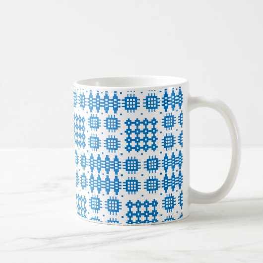 Kaffee-Tasse: Waliser-Tapisserie-Muster, helles Tasse (Rechts)