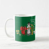 Kaffee-Tasse: Waliserembleme und -zitat Kaffeetasse (Links)