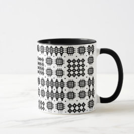 Kaffee-Tasse: Walisisches Tapisserie-Muster, Schwa Tasse