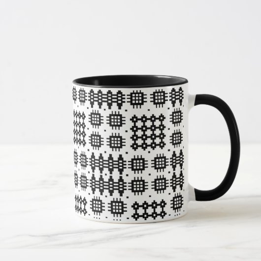 Kaffee-Tasse: Walisisches Tapisserie-Muster, Schwa Tasse (Rechts)