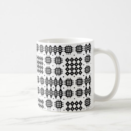 Kaffee-Tasse: Walisisches Tapisserie-Muster, Schwa Tasse (Rechts)