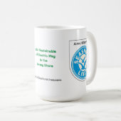 KAFFEE-TASSE (WEISSE FELDER) KAFFEETASSE (VorderseiteRechts)