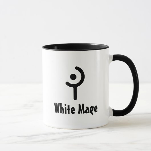 Kaffee-Tasse (weißes Mage) Tasse (Rechts)