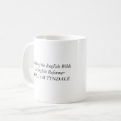 Kaffee-Tasse Williams Tyndale, Vater des Engli… Kaffeetasse (Vorderseite Links)