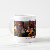 Kaffee-Tasse, Wine ein Stückchen, Sie glaubt Kaffeetasse (Vorderseite Links)