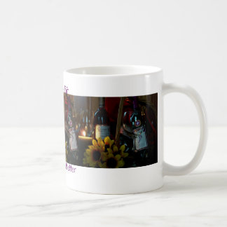Kaffee-Tasse, Wine ein Stückchen, Sie glaubt Kaffeetasse