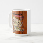 Kaffee Tasse - Wisconsin Supper Club Karte (Vorderseite Links)