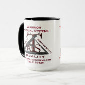 Kaffee-Tasse - WTS- und RMR-Logo Tasse (Vorderseite Links)