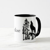 Kaffee Tasse-Yellowstone Wolf Tasse (VorderseiteRechts)