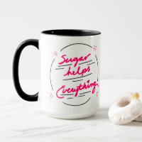 Kaffee Tasse Zucker hilft alles