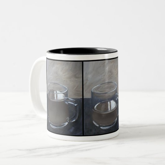Kaffee-Tassen-Animation Zweifarbige Tasse (Vorderseite Links)