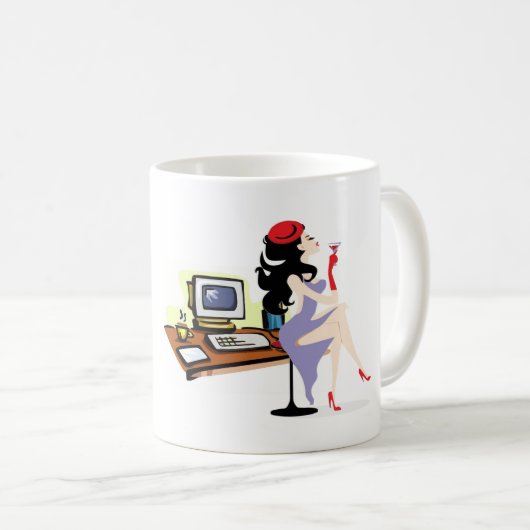 Kaffee-Tassen-Diva des Verwaltungsassistenten Kaffeetasse (VorderseiteRechts)
