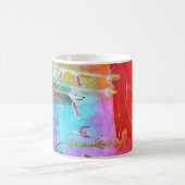 Kaffee-Tassen-Frühlingsgartenentwurf mit Grenze Kaffeetasse (Mittel)