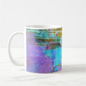 Kaffee-Tassen-Frühlingsgartenentwurf mit Grenze Kaffeetasse (Links)