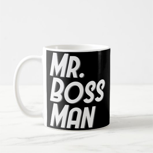 Kaffee-Tassen-Geschenke Herr-Boss Man Funny Male Kaffeetasse (Links)