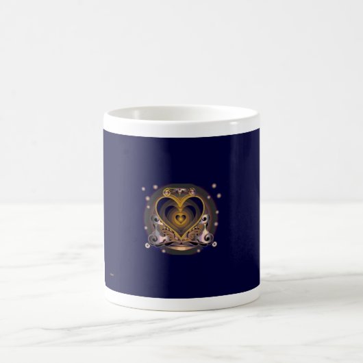 Kaffee-Tassen-Herz 10 Kaffeetasse (Mittel)