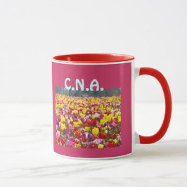 Kaffee-Tassen-KÖNNEN personalisierte Tulpe-Blumen Tasse