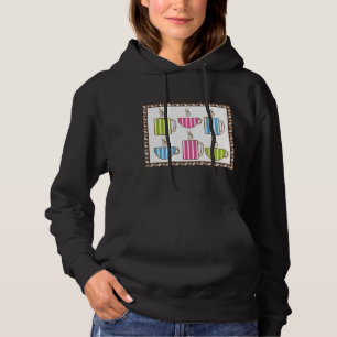Kaffee-Tassen mit Streifenmuster Hoodie