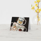 Kaffee-Tassen-Raum-Anmerkungs-Karte Karte (Gelbe Blume)