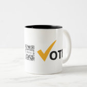 Kaffee-Tassen-Schablone kariertes Cymru Zweifarbige Tasse (VorderseiteRechts)