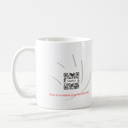 Kaffee-Tassen-Schablonen-Nagel-Salon Kaffeetasse (Links)