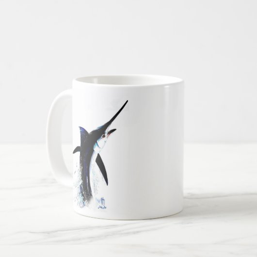 Kaffee-Tassen-'Schwarzes Out Kaffeetasse (Vorderseite Links)