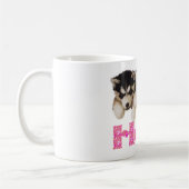 KAFFEE-TASSEN-SIBIRISCHER SCHLITTENHUND-WELPEN KAFFEETASSE (Links)